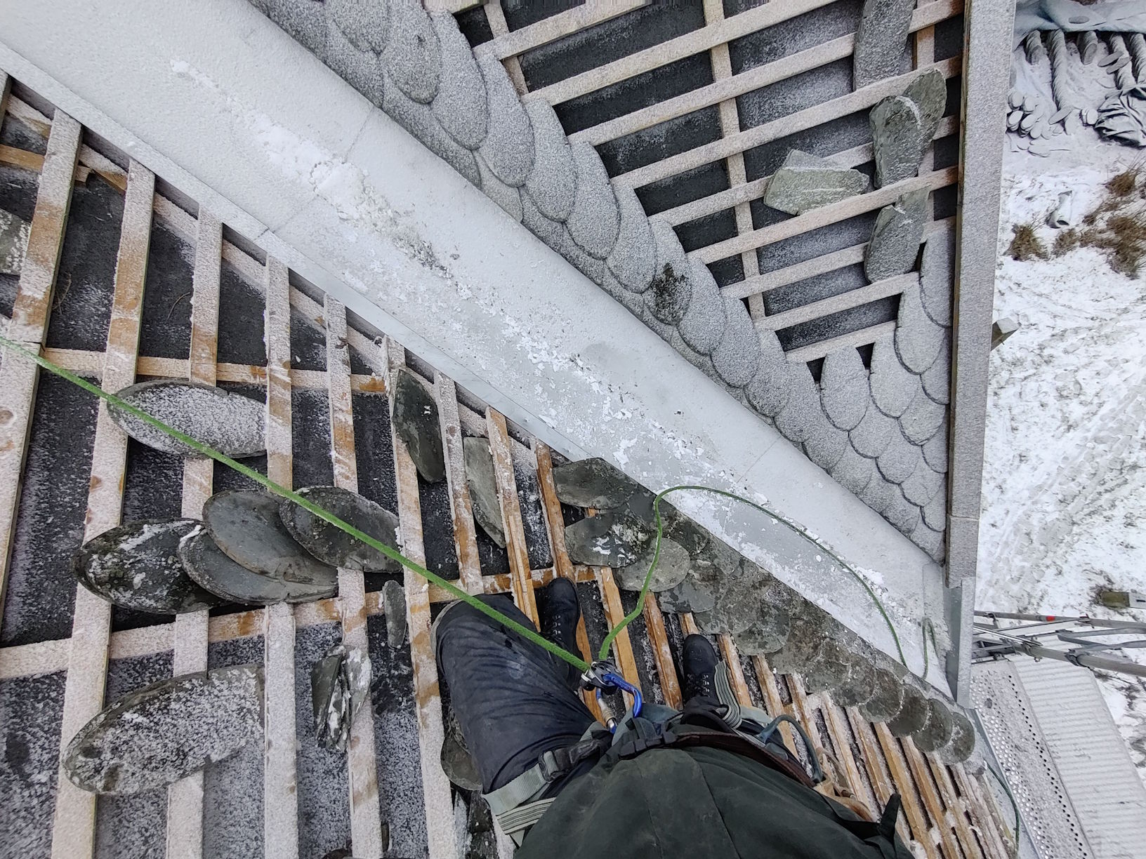 Restaurering av skifertak